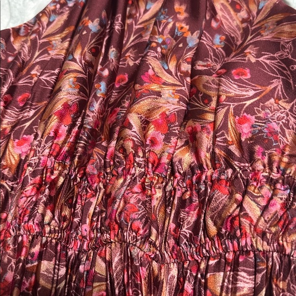 Taylor Women's Floral Maxi Dress - Burgundy and Pink - Picture 6 of 6